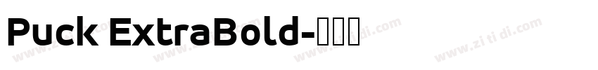 Puck ExtraBold字体转换